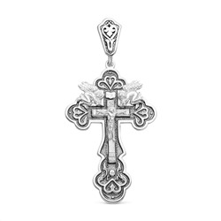 Крест из серебра с чернением - 6,7 см