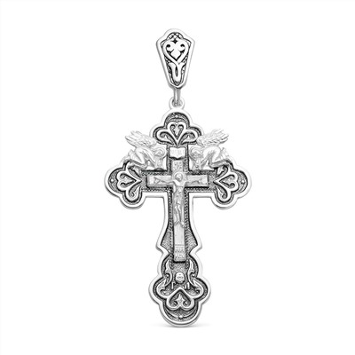 Крест из серебра с чернением - 6,7 см