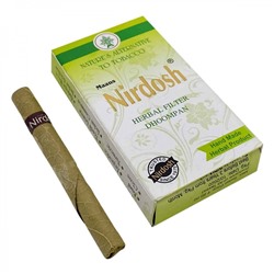 NIRDOSH Herbal Filter Dhoompan Сигареты без табака без фильтра белые 10шт
