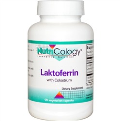 Nutricology, Лактоферрин с молозивом, 90 капсул на растительной основе