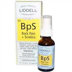 Liddell, Средство от болей в спине пояснице, оральный спрей, 1 жидкая унция (30 мл)