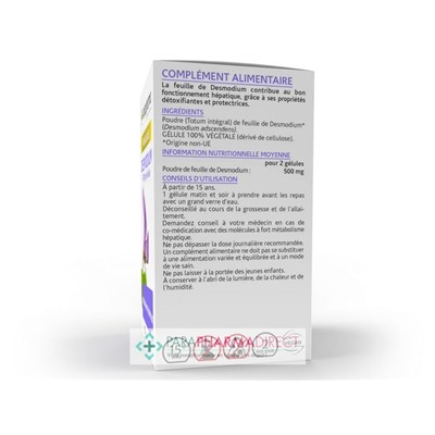 ArkoPharma ArkoGélules - Desmodium - Détoxifiant Hépatique - 150 Gélules