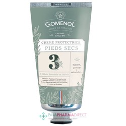 Gomenol Crème Protectrice - Pieds Secs - Hydrate, Protège & Rafraîchit 75 ml