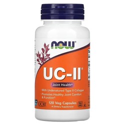 NOW Foods, UC-II Joint Health with Undenatured Type II Collagen, Veg Capsules
