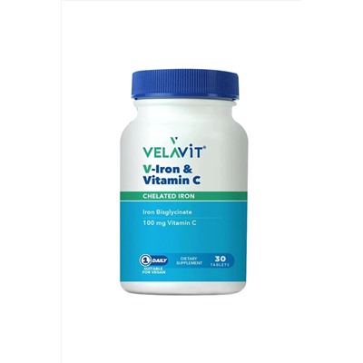 Velavit V-ıron & Vitamin C 30 Tablet TYC00652559105