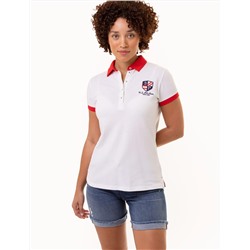 SHORT SLEEVE CREST PATCH POLO SHIRT