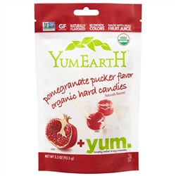 YumEarth, Organic Hard Candies, Pomegranate Pucker, 3.3 oz (93.5 g)