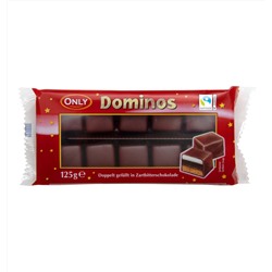 Only Domino кубики с тёмным шоколадом 125 г