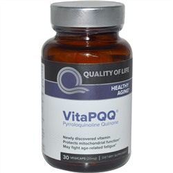 Quality of Life Labs, VitaPQQ, здоровое старение, 30 растительных капсул