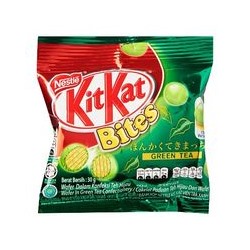 Вафельные конфетки Kit Kat с зеленым чаем 30 гр / Kit Kat Bite Wafer in Green Tea 30g