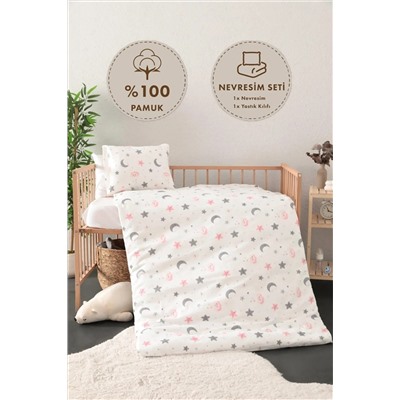 FAVORA Sleep Flanel Pazen Bebek Nevresim Seti - Pembe