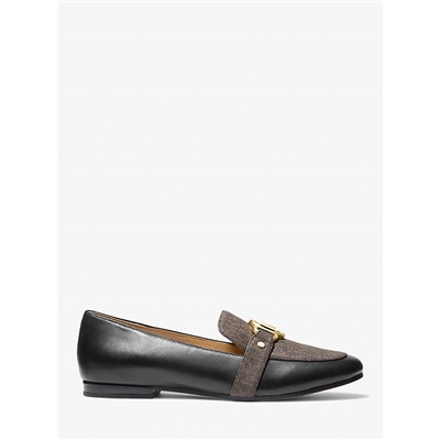 Rory Leather and Logo Loafer