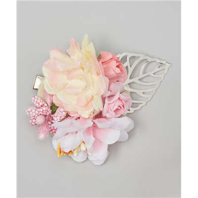 Pink Flower Hair Clip