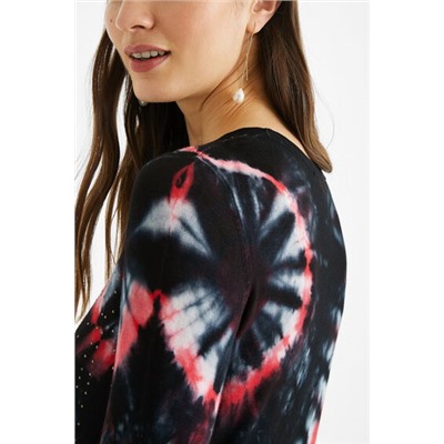 Jersey punto mandala tie-dye