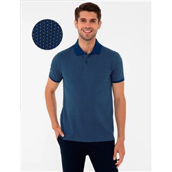 Lacivert Slim Fit Polo Yaka Tişört