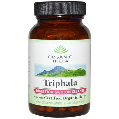 Organic India, Трифала, 90 растительных капсул