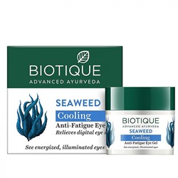 BIOTIQUE Seaweed cooling anti-fatique eye gel Охлаждающий гель для кожи вокруг глаз с морскими водорослями 15г