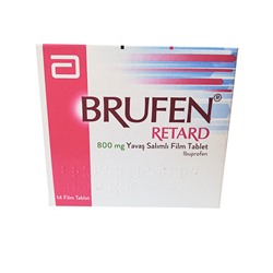BRUFEN retard 800 mg 14 film tablet Ибупрофен таблетки с пролонгированным высвобождением, покрытые пленочной оболочкой