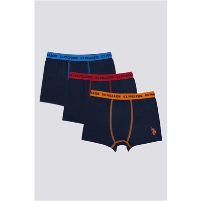 U.S. Polo Assn. Erkek Çocuk 3'lü Boxer