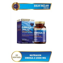 Nutraxin Omega 3 Balık Yağı - Omega 3 2000 Mg - EPA DHA GOED 8680512605881
