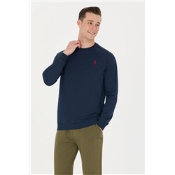 Erkek Lacivert Basic Sweatshirt