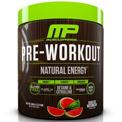 MusclePharm Natural, Pre-Workout, Natural Energy, Fresh Cut Watermelon, 0.77 lbs (348 g)