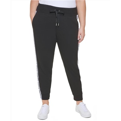 Plus Size Logo Skinny Jogger Pants