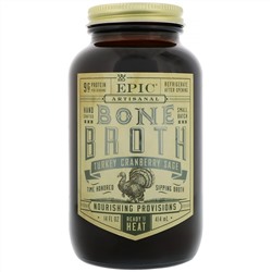 Epic Bar, Artisanal Bone Broth, Turkey Cranberry Sage, 14 fl oz (414 ml)