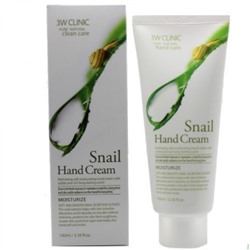 [3W CLINIC] Крем для рук УЛИТОЧНЫЙ МУЦИН Moisturizing Hand Cream Snail, 100 мл