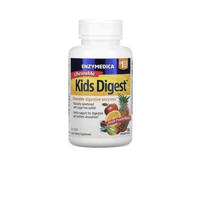 Kids Digest 90 tablets ENZYMEDICA  Пищеварительные ферменты для детей