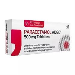 Paracetamol ADGC 500 mg Tabletten, 20 St