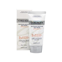 ENOUGH COLLAGEN 3 in 1 WHITENING MOISTURE SUN СREAM SPF50 PA+++ Солнцезащитный крем для лица 50мл