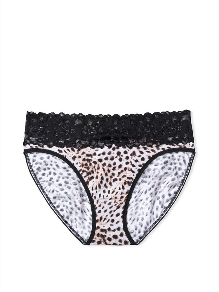 Victoria's Secret Stretch Cotton Lace-waist High-leg Brief Panty