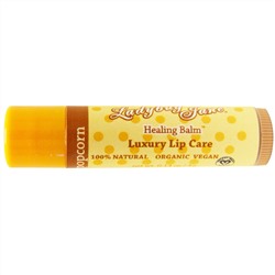 LuxeBeauty, Healing Lip Balm, Caramel Popcorn, 0.14 oz (4 g)