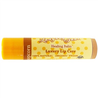 LuxeBeauty, Healing Lip Balm, Caramel Popcorn, 0.14 oz (4 g)