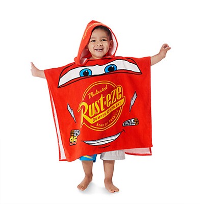 Lightning McQueen Hooded Towel for Kids - Personalizable
