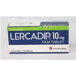 LERCADIP 10 mg 30 film tablet (аналог Леркамен)