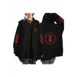 GALASHOPBerserk Anime Fermuarlı Hoodie Model 105