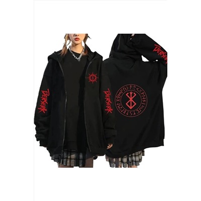 GALASHOPBerserk Anime Fermuarlı Hoodie Model 105