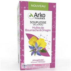 ArkoPharma ArkoGélules - Huile de Bourrache & Onagre - Souplesse de la Peau - 180 gélules