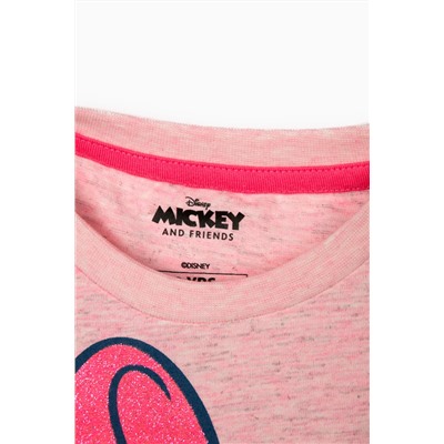 Camiseta Minnie Disney Rosa jaspeado