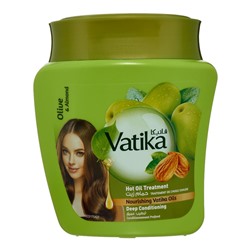 DABUR VATIKA Hair Mask Deep Conditioning Olive &amp; Almond Маска для волос с оливой и миндалём 500г