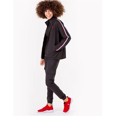 STRETCH WOVEN SIDE TAPE TRACK JACKET