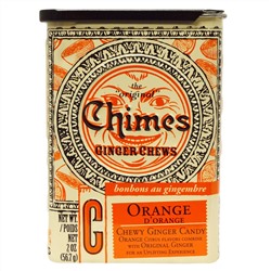 Chimes, Ginger Chews, Orange, 2 oz.