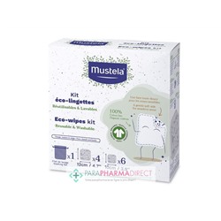 Mustela Kit Eco-Lingettes Réutilisables & Lavables x10 lingettes