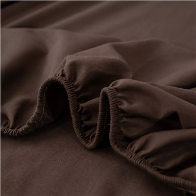 Комплект постельного белья Однотонный Сатин на резинке CSR029