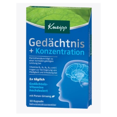 Gedächtnis + Konzentration Kapseln 30 St., 14,9 g