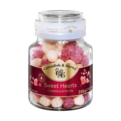 Cavendish & Harvey Sweet Hearts Cranberry & Vanilla 350g