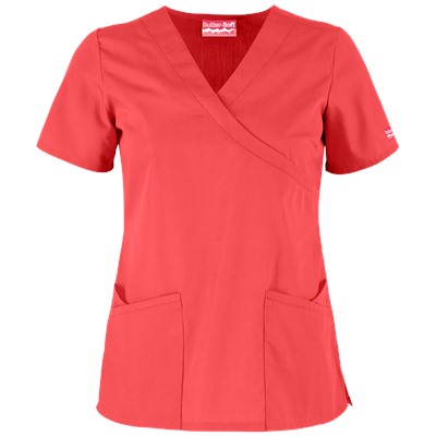 Butter-Soft Scrubs by UA™ Mock Wrap Crossover Scrub Top