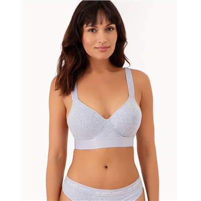 3PK MOLDED CUP RACER BACK BRAS WITH ADJUSTABLE STRAPS